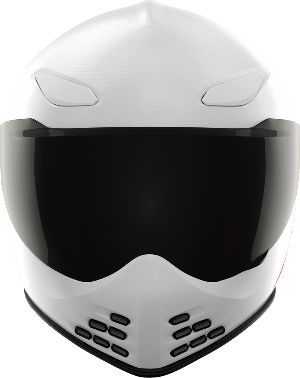 ICON Domain™ Slabtown White Helmet XS with Fog-Free Shield and Ventilation System