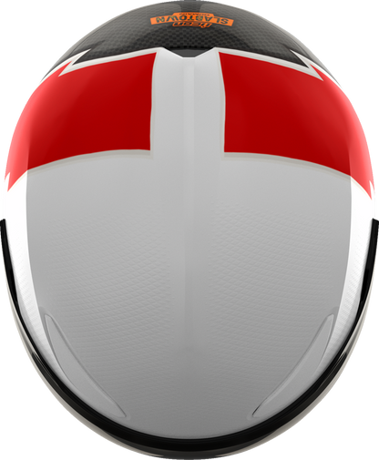 ICON Domain™ Slabtown White Helmet XS with Fog-Free Shield and Ventilation System