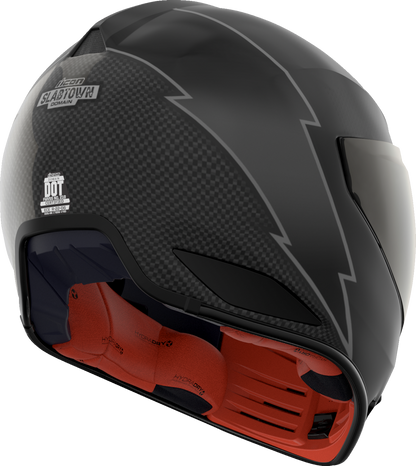 ICON Domain™ Slabtown Black Helmet - Small with Fog-Free Shield and Removable Liner
