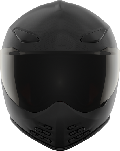ICON Domain™ Slabtown Black Helmet - Small with Fog-Free Shield and Removable Liner