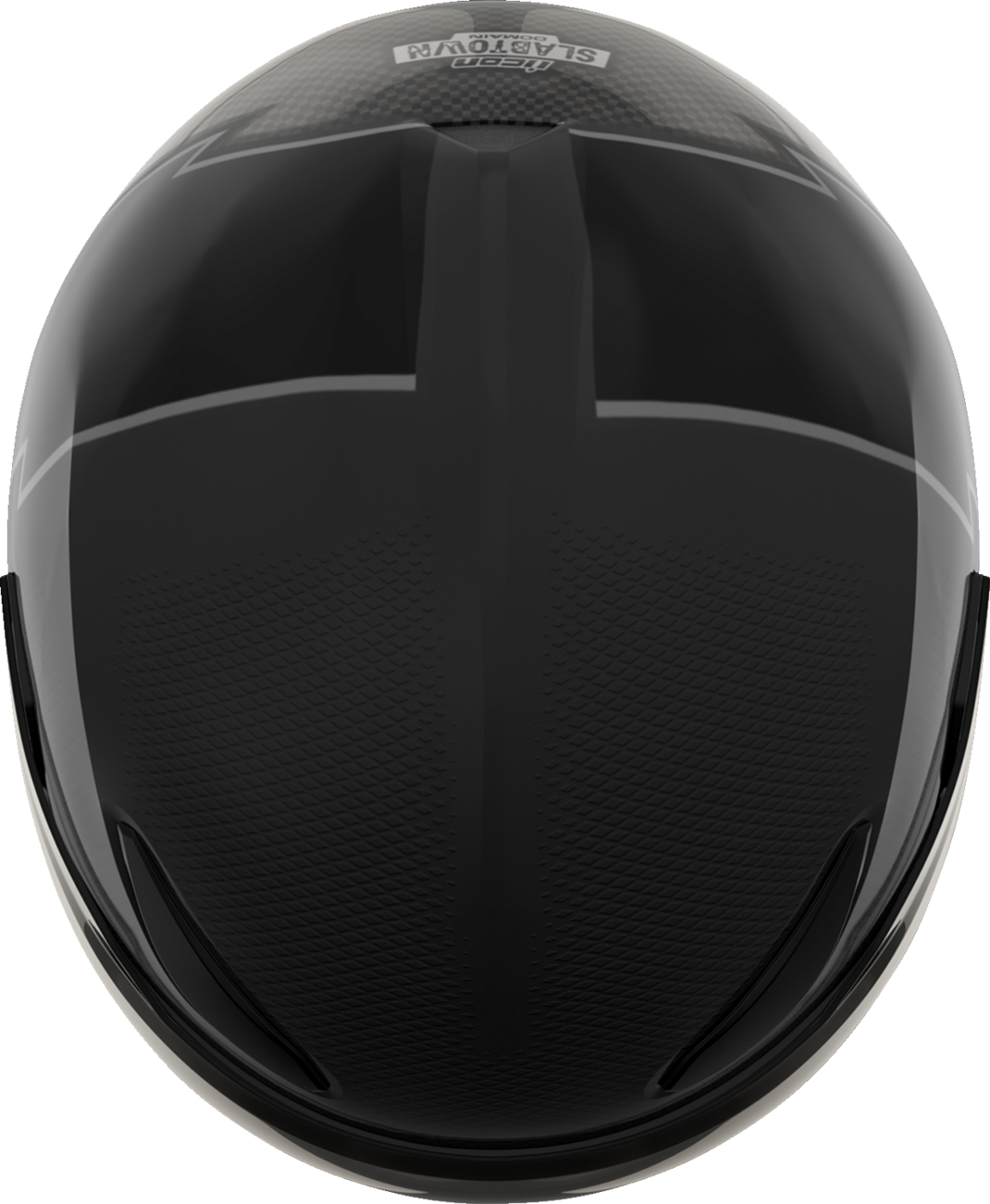 ICON Domain™ Slabtown Black Helmet - Small with Fog-Free Shield and Removable Liner