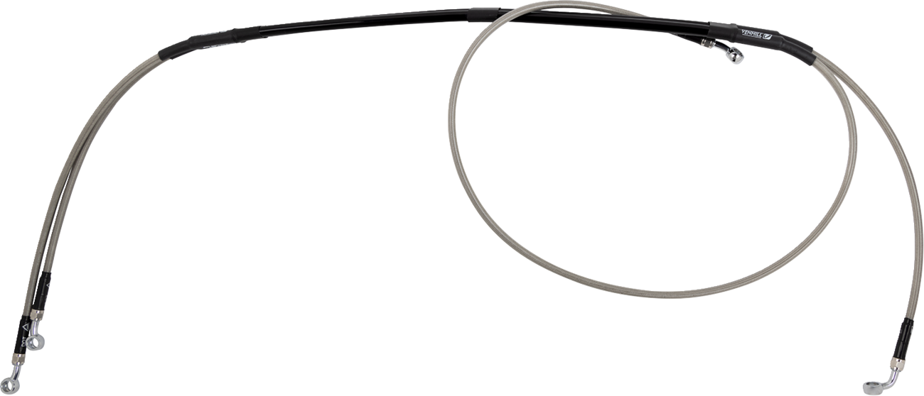 MOOSE OFFROAD Stainless Steel Brake Line Pair B05-1-019/P for Enhanced Braking Performance