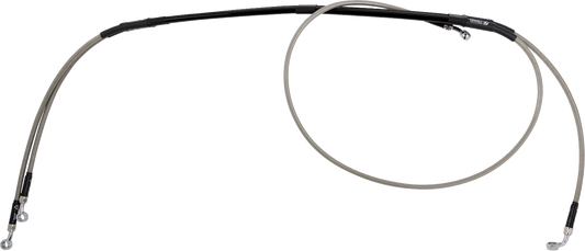 MOOSE OFFROAD Stainless Steel Brake Line Pair B05-1-019/P for Enhanced Braking Performance