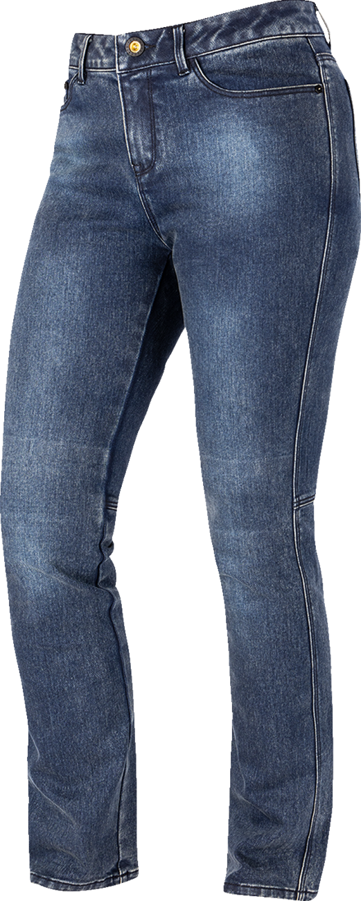 ICON Women's Tuscadero3™ Jeans - Blue, US 4 | Durable Covec® Denim with Impact Protection