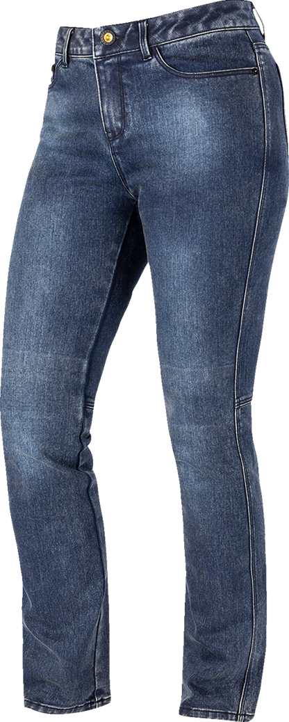 ICON Women's Tuscadero3™ Jeans - Blue, US 4 | Durable Covec® Denim with Impact Protection