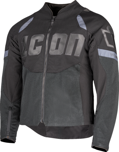 ICON Contra3™ Jacket Black Large 2820-7040 with D3O® Impact Protectors and Mesh Ventilation