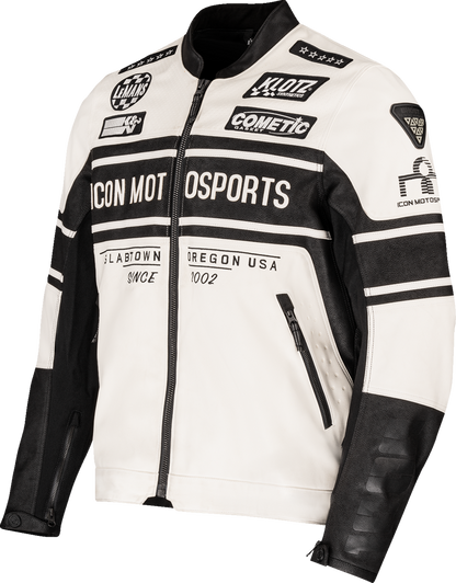 ICON Neo Daytona 2™ Jacket - White 3XL - Lightweight Synthetic Chassis with Impact Protection and Ventilation