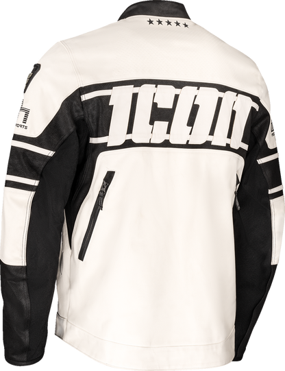 ICON Neo Daytona 2™ Jacket - White 3XL - Lightweight Synthetic Chassis with Impact Protection and Ventilation