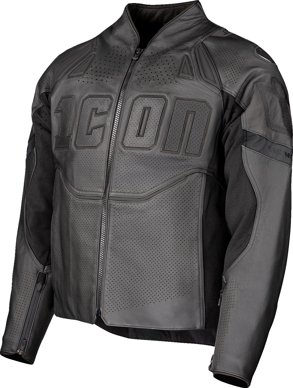ICON Contra3 Rizz Rizz Jacket Stealth 2XL - Versatile Motorcycle Riding Gear with Impact Protection