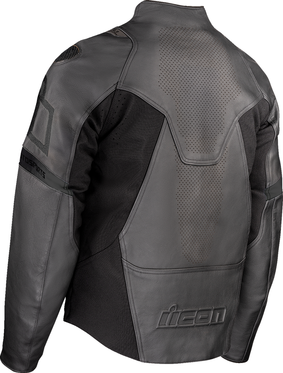 ICON Contra3 Rizz Rizz Jacket Stealth 2XL - Versatile Motorcycle Riding Gear with Impact Protection