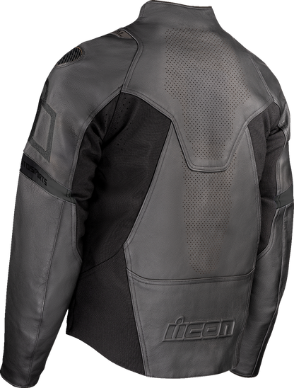 ICON Contra3 Rizz Rizz Jacket Stealth 2XL - Versatile Motorcycle Riding Gear with Impact Protection