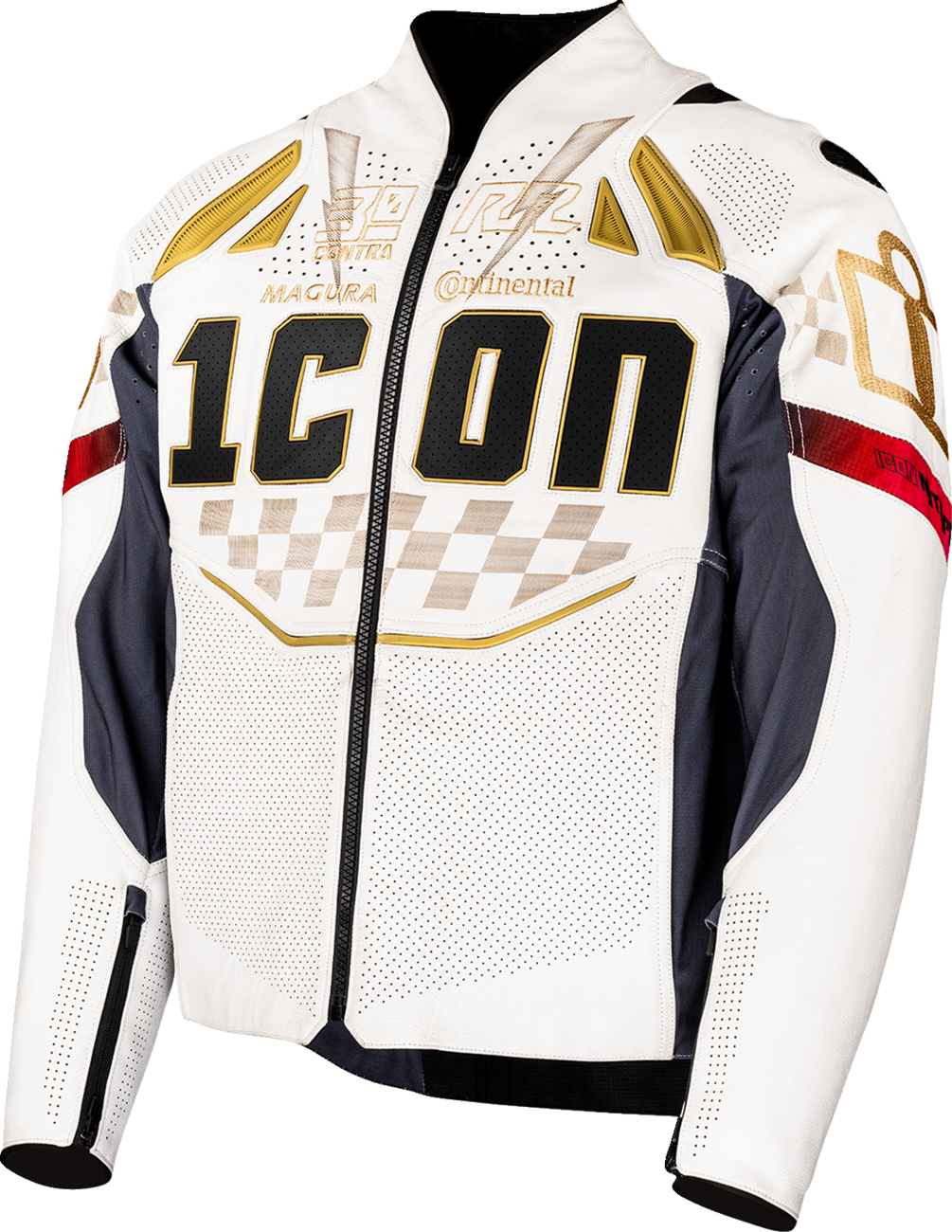 ICON Contra3 Rizz Rizz Jacket 2XL by ICON - Part Number 2810-4304 White