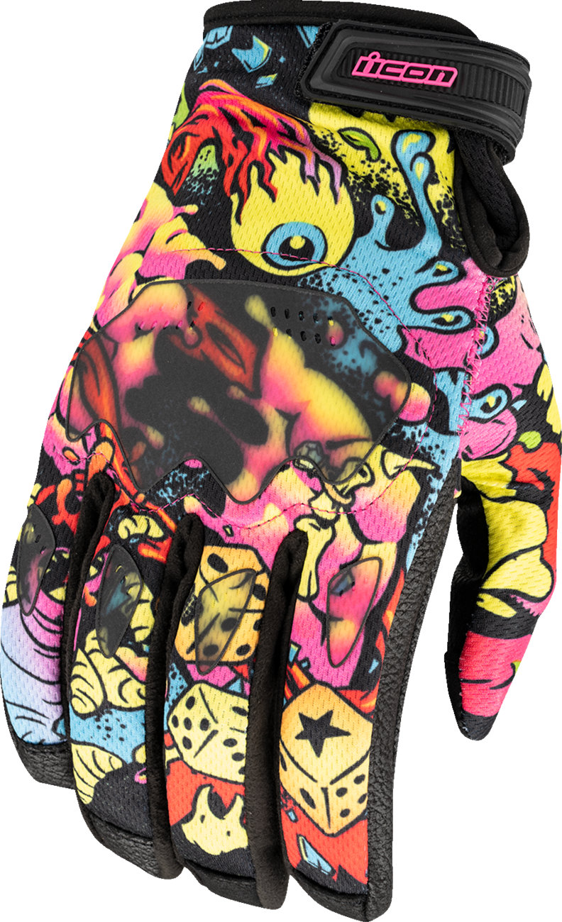 ICON Hooligan™ Scatterbrain Gloves – Large, Model 3301-5117
