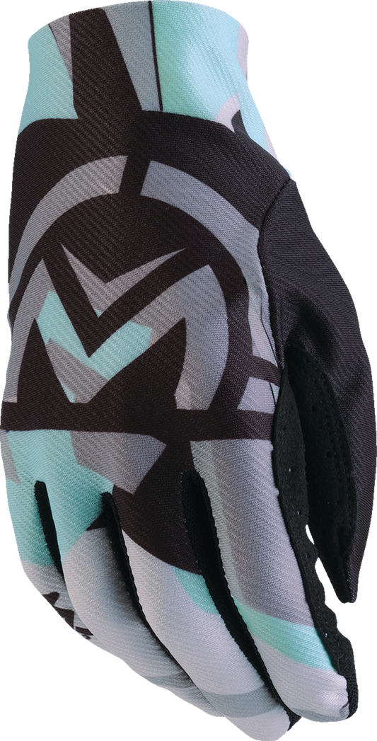 MOOSE OFFROAD MX2™ Gloves Black/Teal 2XL – Performance Off-Road Motorcycle Gloves