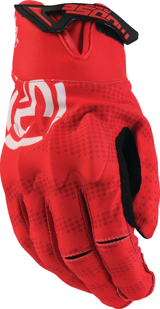 MOOSE OFFROAD MX1™ Gloves - Red, Small - Durable Impact and Tacky Grip for Off-Road Riding