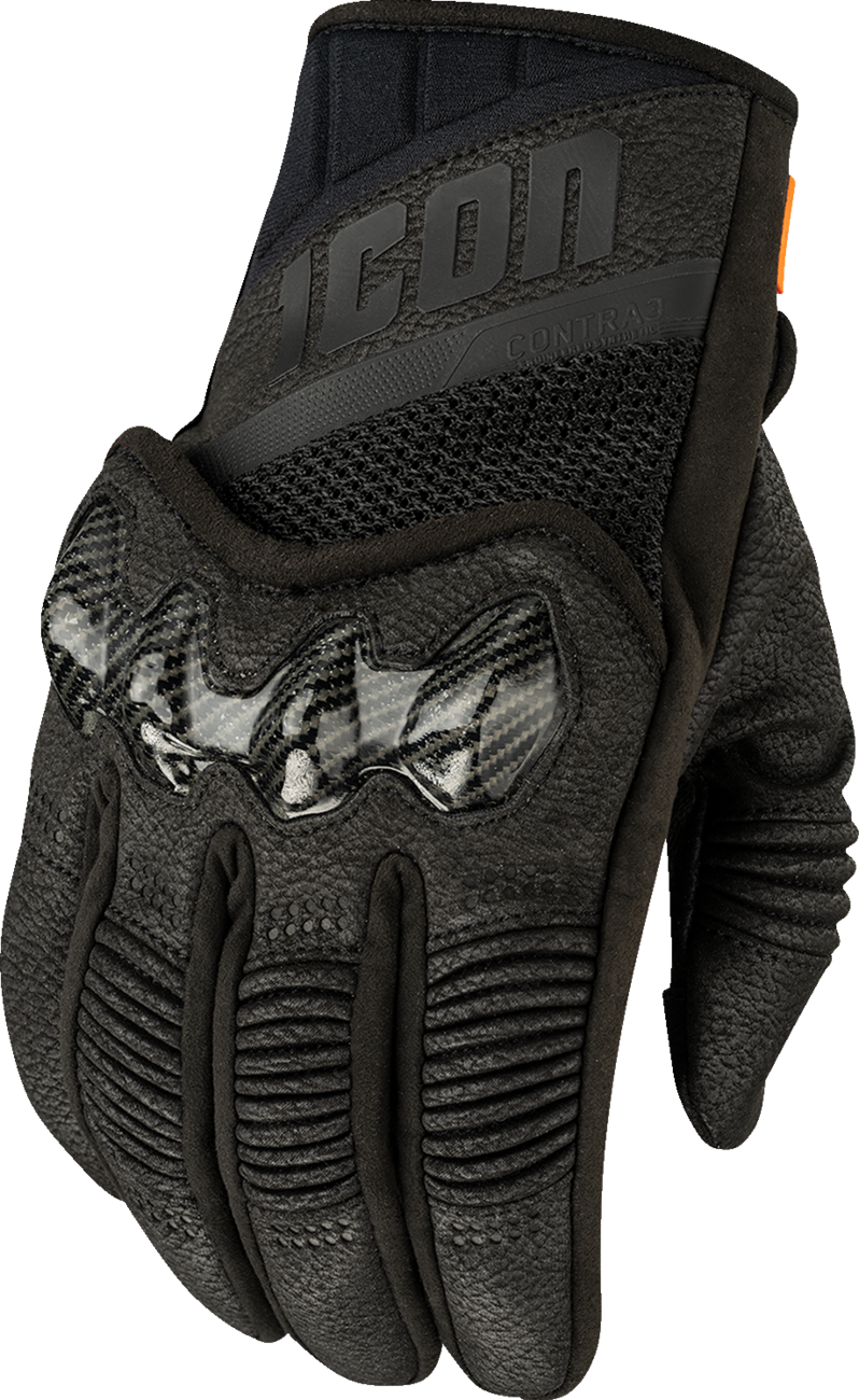 ICON Contra3™ Gloves Black XL - Part Number 3301-4884