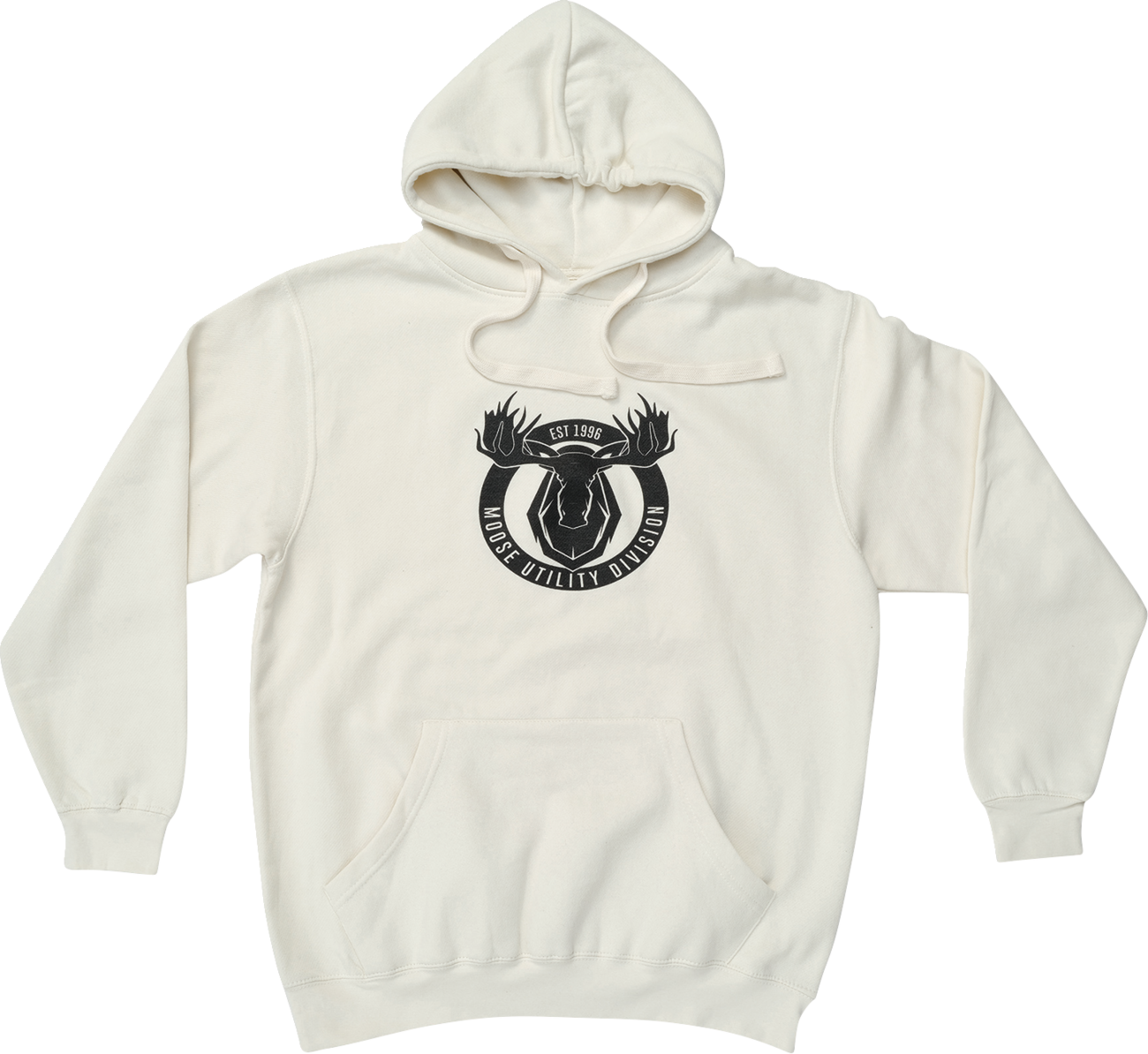 Moose Offroad Mud Badge Hoodie - Natural, Small (Part #3050-6959)