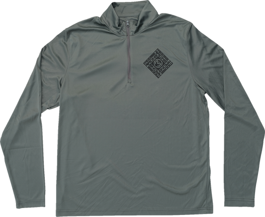 MOOSE OFFROAD Spin Sync Quarter Zip Pullover 2XL - Gray, Part 3050-6973