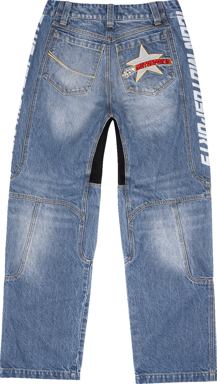 ICON Hooligan™ Jeans - Blue, US 28 - Durable Cordura Denim with Comfort Fit