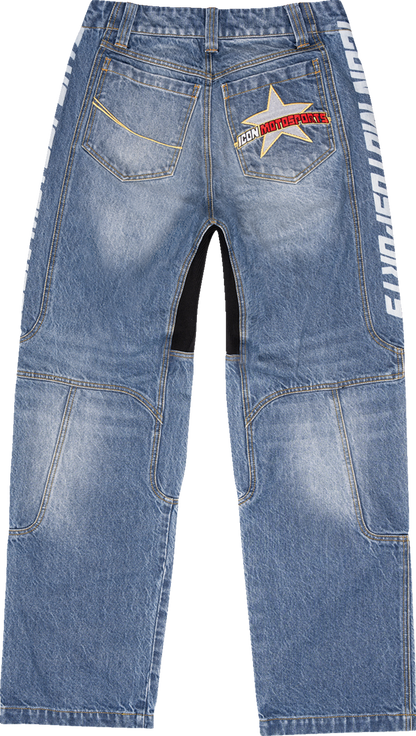 ICON Hooligan™ Jeans - Blue, US 28 - Durable Cordura Denim with Comfort Fit