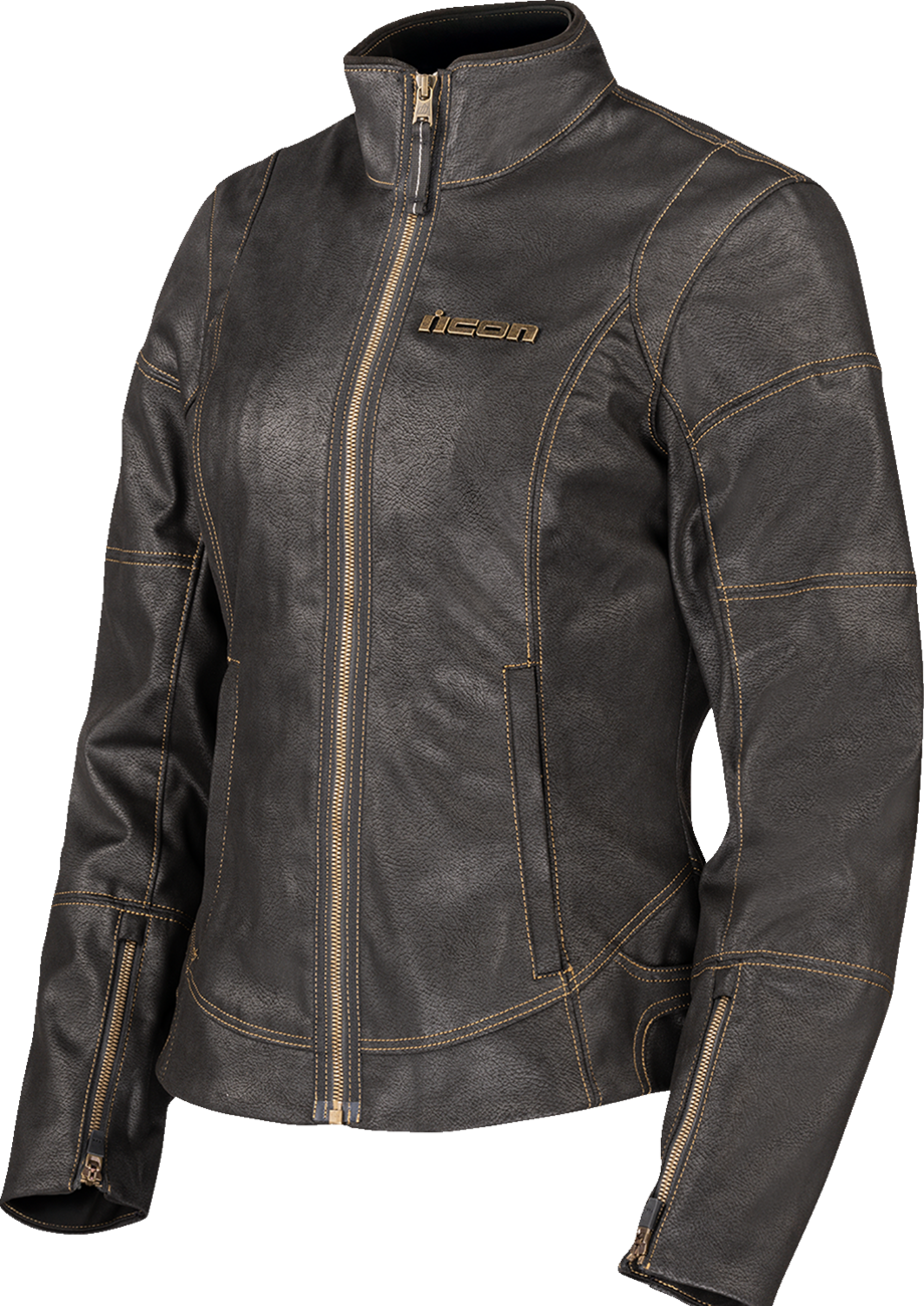ICON Women's Tuscadero3™ Jacket - Black, Part Number 2822-1771