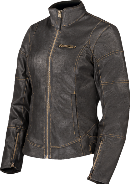 ICON Women's Tuscadero3™ Jacket - Black, Part Number 2822-1771