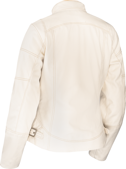ICON Women's Tuscadero3™ Jacket - White - XL by ICON, Part Number 2822-1779