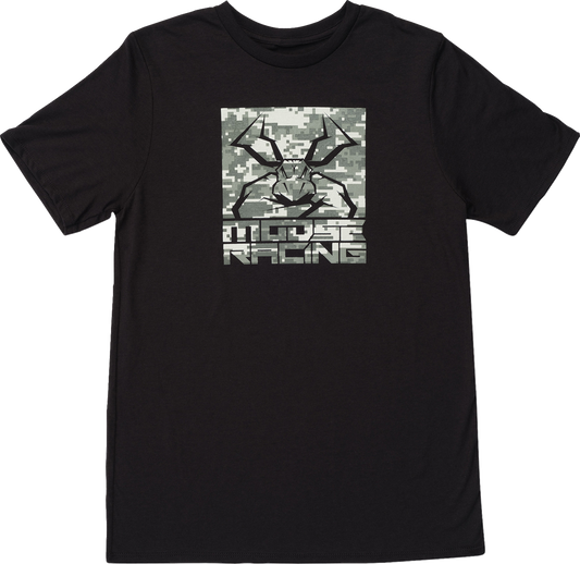 MOOSE OFFROAD Youth Agroid T-Shirt - Camo Black - XL (Part No. 3032-3820)