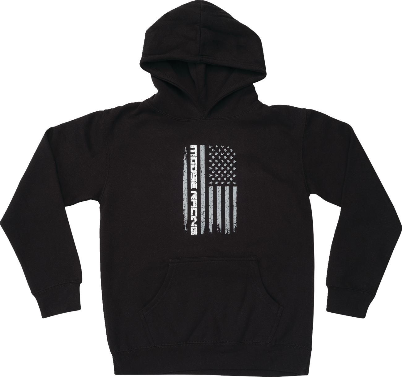 Moose Offroad Youth Stars and Stripes Forever Hoodie - Black, Part Number 3052-0702