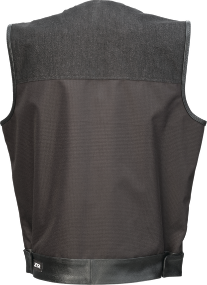 Z1R Nightfire Vest in Black (Part Number 2830-0705) - Durable Cotton Denim and Nylon Ripstop Chassis