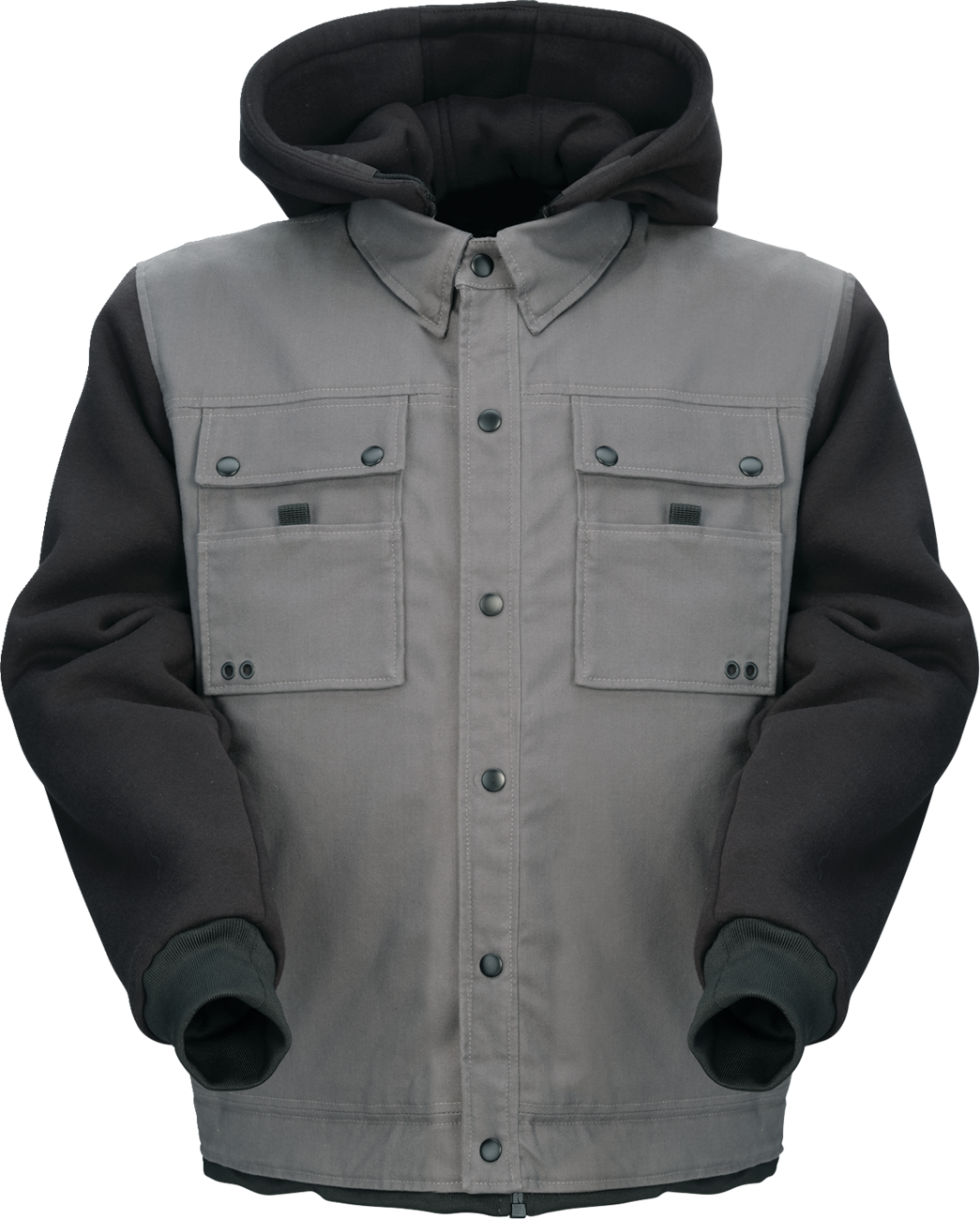 Z1R Jayrod Jacket in Gray/Black, Medium - Heavyweight Canvas and Cotton Fleece Chassis
