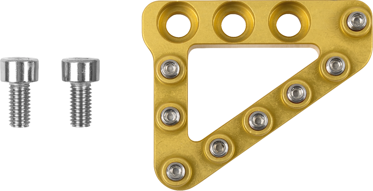 Moose Offroad Large Rear Brake Tip – Gold for Hammerhead CNC and Forged Pedals, Part No. 82-0000-20-50