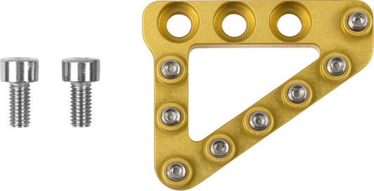 Moose Offroad Large Rear Brake Tip – Gold for Hammerhead CNC and Forged Pedals, Part No. 82-0000-20-50