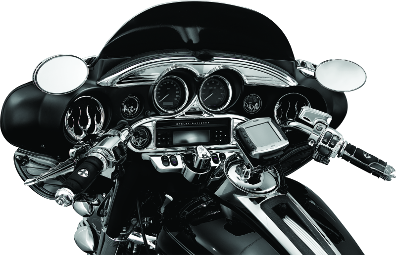 Kuryakyn Stereo Accent for 1996-2013 Harley-Davidson FL Touring Models Chrome - Part #kur3765