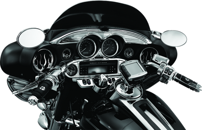 Kuryakyn Stereo Accent for 1996-2013 Harley-Davidson FL Touring Models Chrome - Part #kur3765