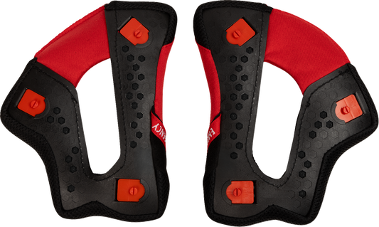 THOR Reflex Sport Cheek Pads - Small - Red/Black | Part Number 0134-4000