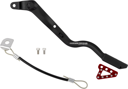 Moose Offroad Honda 82-0114-21-10 Brake Pedal with Red Anodized Tips
