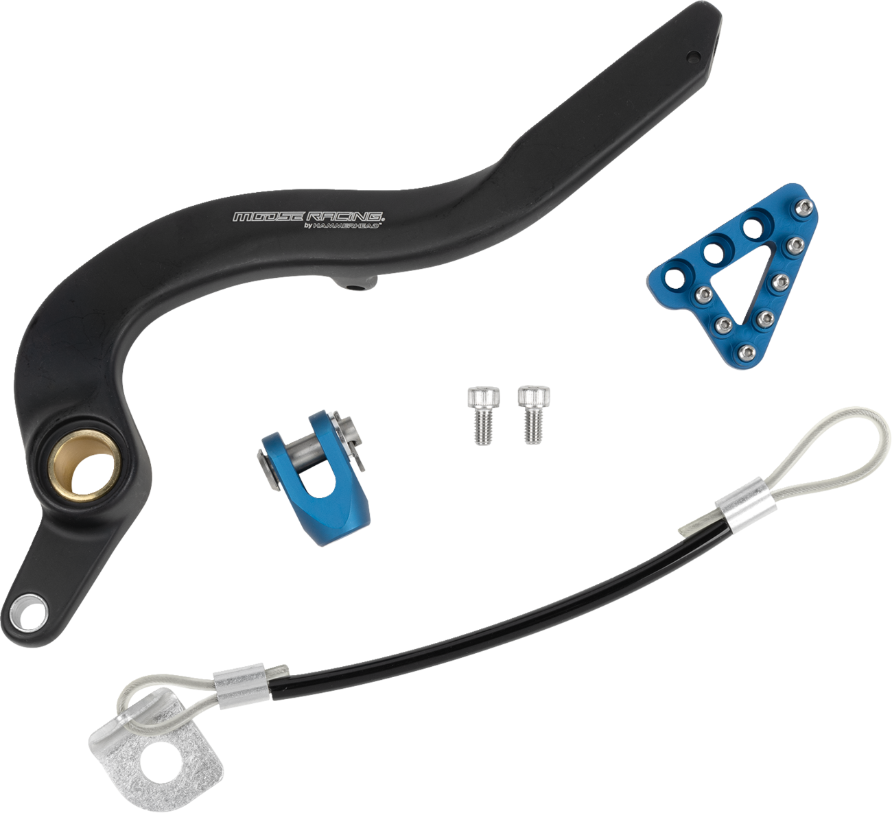 Moose Offroad Yamaha Brake Pedal - Part Number 82-0226-21-22 - Blue Finish