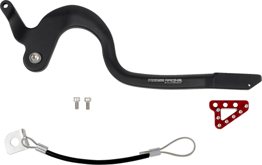 Moose Offroad Honda Brake Pedal with Red Anodized Tips – Part 82-0112-21-11