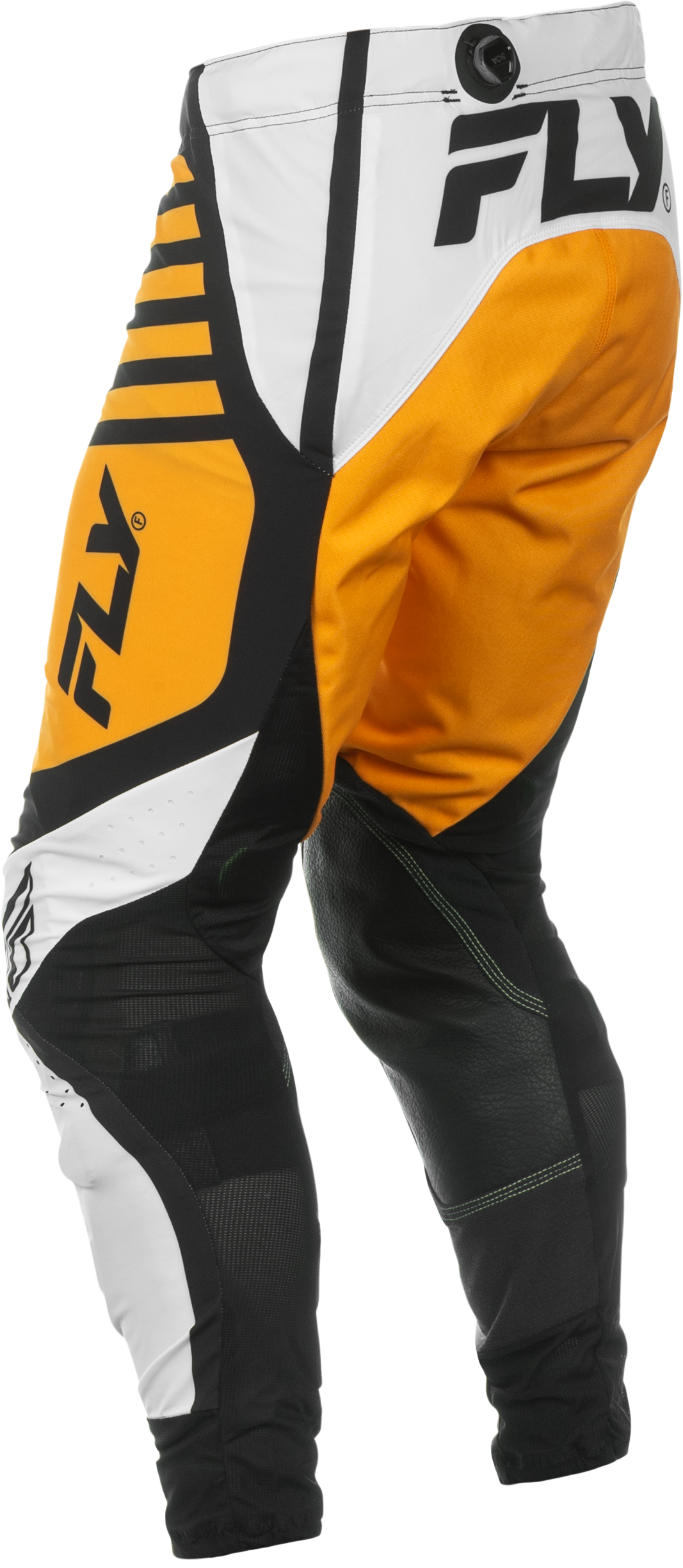 Fly Racing Lite Pants White/Black/Mustard Size 30 – Lightweight Motorcycle Riding Pants with Advanced Comfort and Protection