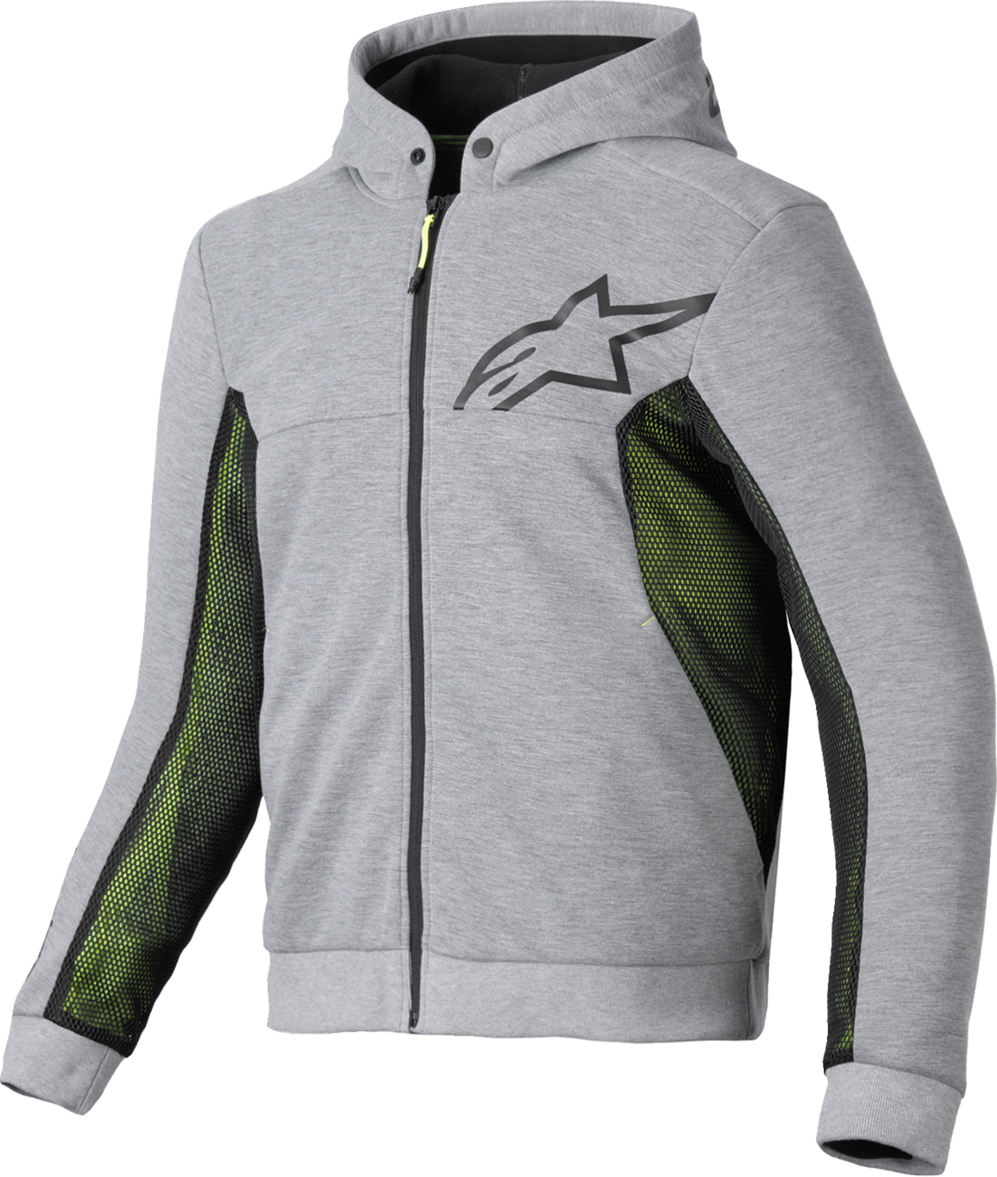 Alpinestars Chrome Air Sport Hoodie Heather Gray/Black - Small (Part #4200425-9196-S)