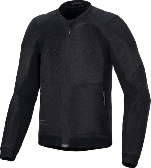 Alpinestars Troop-Air Jacket - Black/Black, Size Large - Part 3301225-1100-L