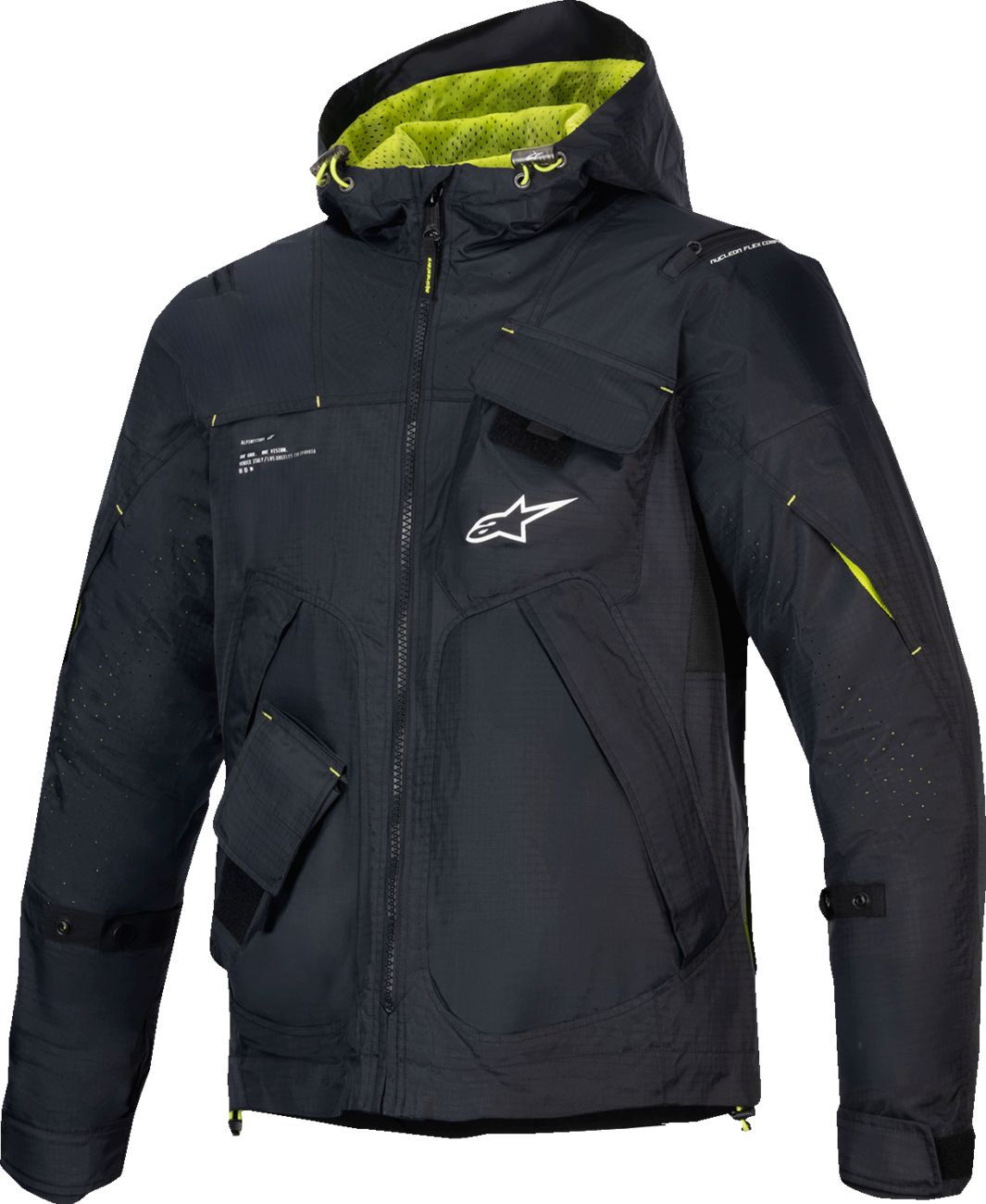 Alpinestars Mogress Air Jacket - Black/Lime Punch/White, XL (Part Number 3301625-1484-XL)
