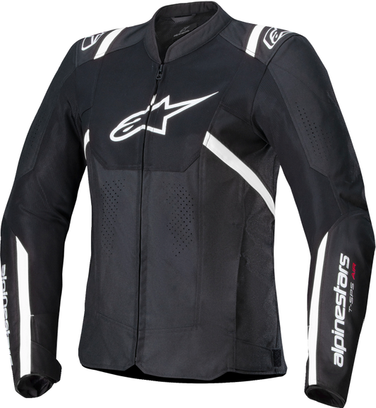Alpinestars Stella T-SPS Air v2 Motorcycle Jacket - Black/White Medium (Part 3310225-12-M)