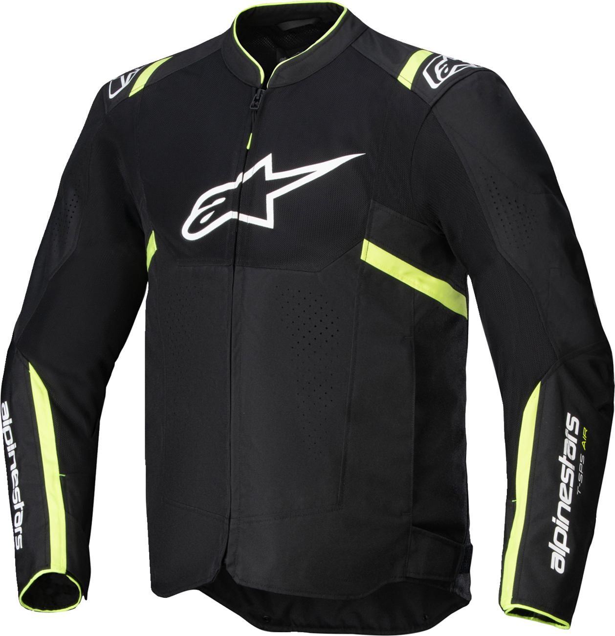 Alpinestars T-SPS Air v2 Motorcycle Jacket - Black/Yellow Fluo, Small (Part Number 3301025-155-S)