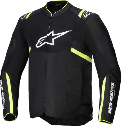 Alpinestars T-SPS Air v2 Motorcycle Jacket - Black/Yellow Fluo, 3XL - Model 3301025-155-3XL