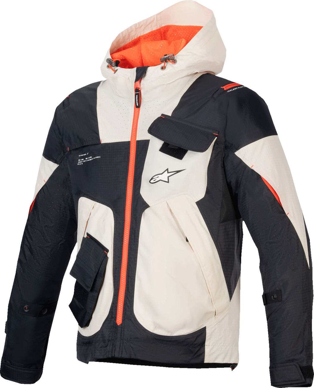ALPINESTARS Mogress Air Jacket - Black/Almond/Hot Orange Small (Part #3301625-1489-S)