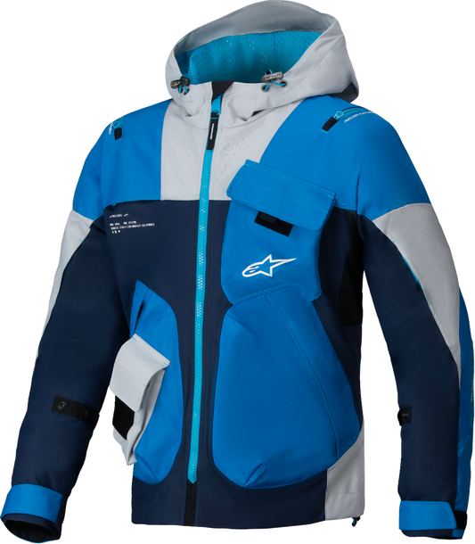 Alpinestars Mogress Air Jacket - Blue/Almond 2XL with Impact Protection and Ventilation