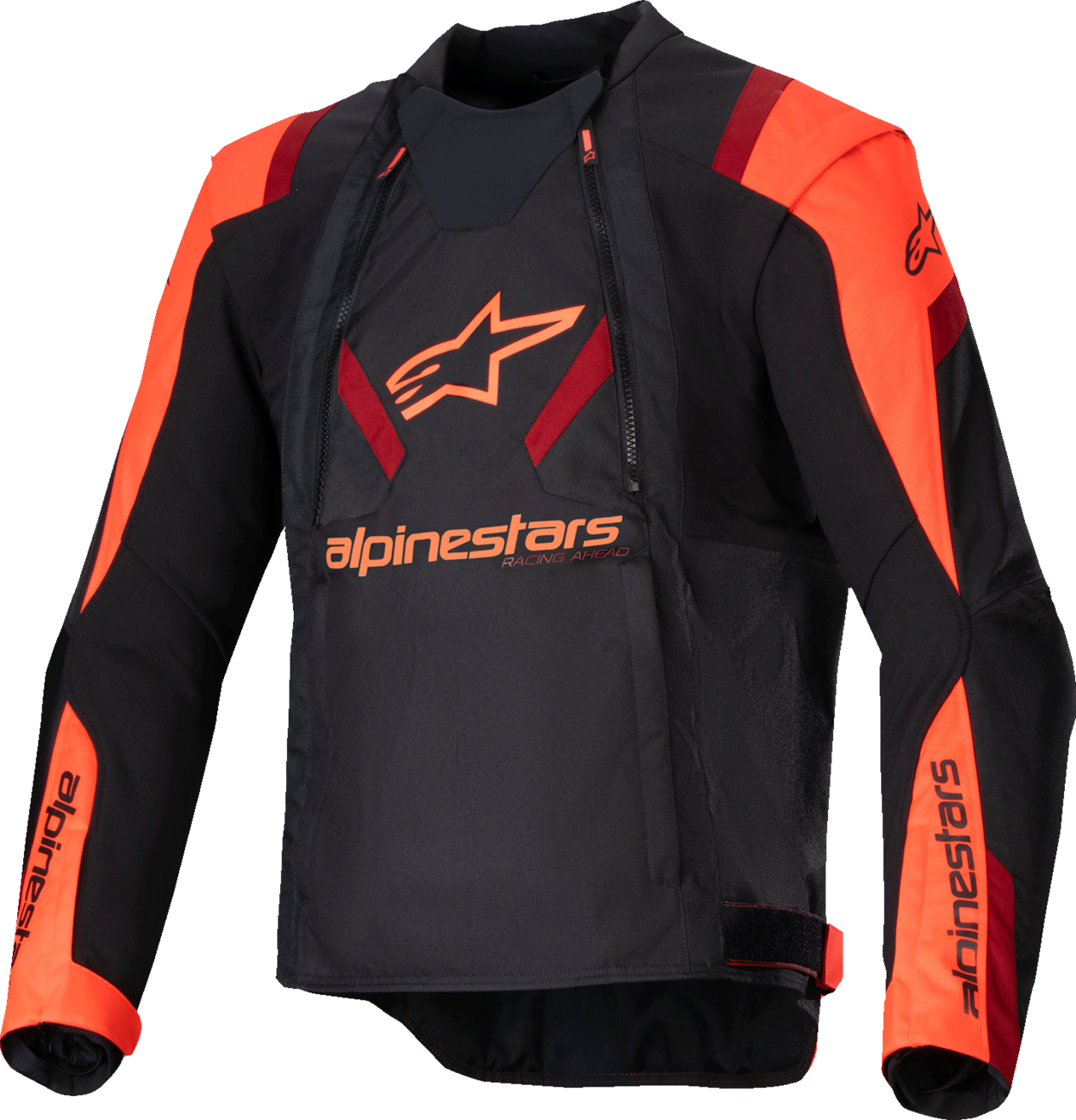 Alpinestars T-Stunt Air Jacket - Black/Red Fluo/Dark Red, Medium (Part No. 3301825-1365-M)