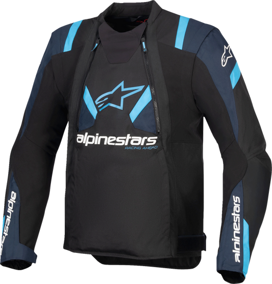Alpinestars T-Stunt Air Jacket – Black/Dark Blue/Blithe Blue, XL (Part No. 3301825-1386-XL)